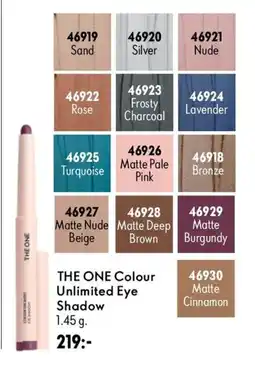 Oriflame The one colour unlimited eye shadow erbjuda