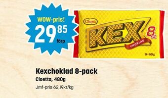 Eurocash Kexchoklad 8-pack erbjuda