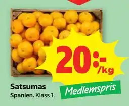 Stora Coop Satsumas, Medlemspris erbjuda
