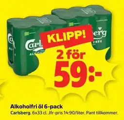 Stora Coop Alkoholfri öl 6-pack erbjuda