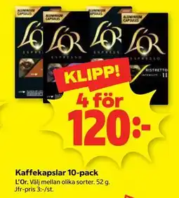 Stora Coop Kaffekapslar 10-pack erbjuda