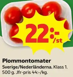 Stora Coop Plommontomater erbjuda