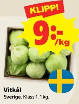 Stora Coop Vitkål erbjuda