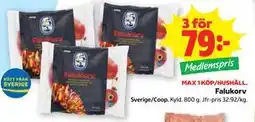 Stora Coop Falukorv, Medlemspris erbjuda