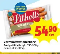 Stora Coop Varmkorv/wienerkorv erbjuda