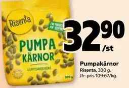 Stora Coop Pumpakärnor erbjuda