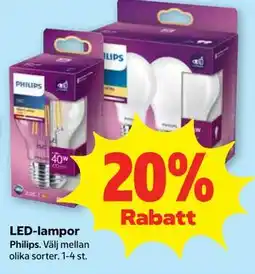 Stora Coop LED-lampor erbjuda