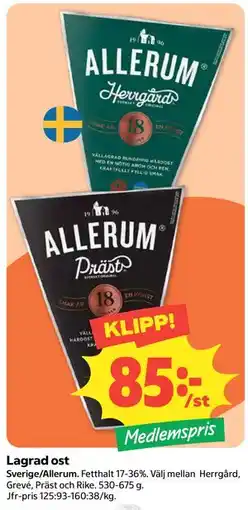 Coop Lagrad ost, Medlemspris erbjuda