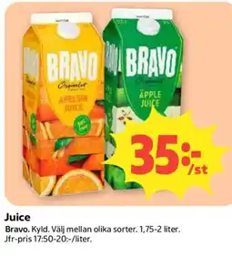 Coop Bravo juice erbjuda