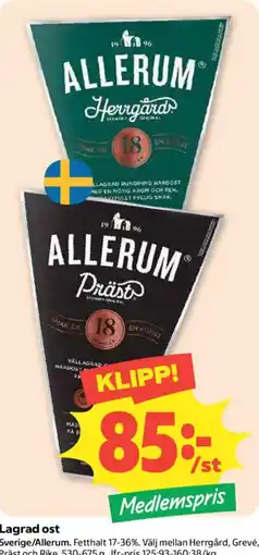 Coop Allerum ost erbjuda