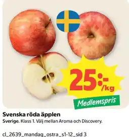 Coop Röda äpplen erbjuda