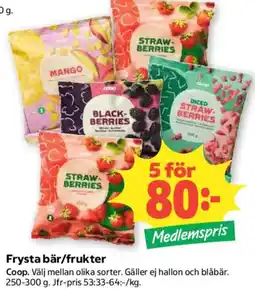 Coop Coop frysta bär/frukter erbjuda
