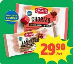 Coop Scan chorizo erbjuda