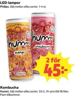 Coop Humm kombucha erbjuda