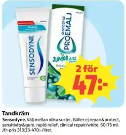 Coop Sensodyne tandkräm erbjuda