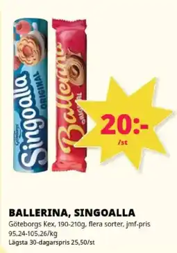 Tempo Ballerina, Singoalla erbjuda