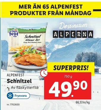 Lidl Schnitzel erbjuda