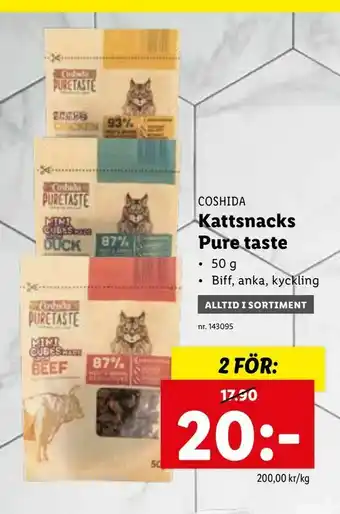 Kattsnacks Pure taste