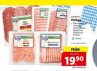 Lidl Pålägg erbjuda