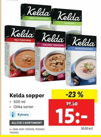 Lidl Kelda soppor erbjuda