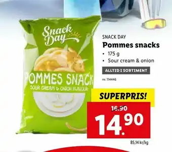 Pommes snacks