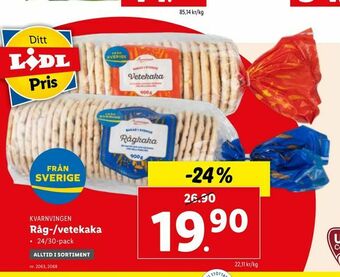 Råg-/vetekaka