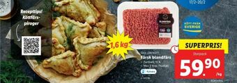 Lidl Färsk blandfärs erbjuda
