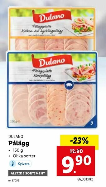 Lidl Pålägg erbjuda