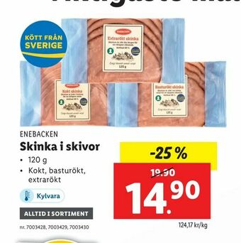 Lidl Skinka i skivor erbjuda