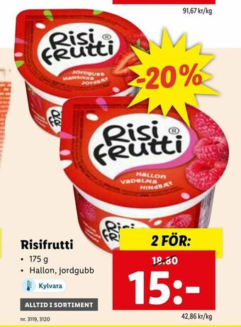 Lidl Risifrutti erbjuda