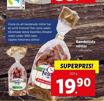 Lidl Kanderade nötter erbjuda