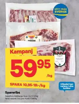 City Gross Spareribs erbjuda