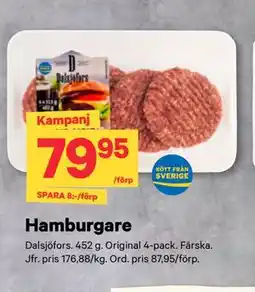 City Gross Hamburgare erbjuda