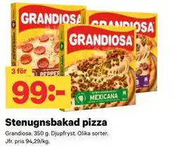 City Gross Stenugnsbakad pizza erbjuda