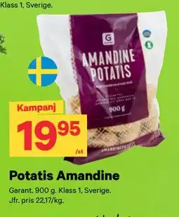 City Gross Potatis Amandine erbjuda