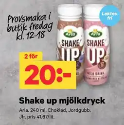 City Gross Shake up mjölkdryck erbjuda