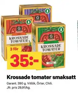 City Gross Krossade tomater smaksatt erbjuda