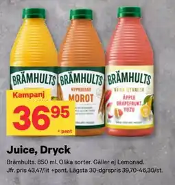 City Gross Juice, Dryck erbjuda