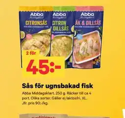 City Gross Sås för ugnsbakad fisk erbjuda