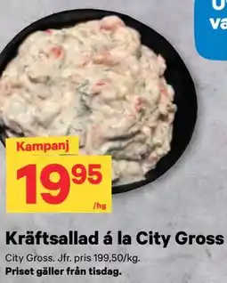 City Gross Kräftsallad á la City Gross erbjuda