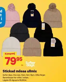 City Gross Stickad mössa ullmix erbjuda