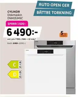 Elon CYLINDA Diskmaskin DM415345C erbjuda