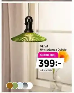 Elon ORIVA Fönsterlampa Debbie erbjuda