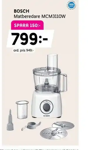 BOSCH Matberedare MCM3110W