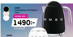 Elon SMEG Vattenkokare KLF03BLEU Svart erbjuda
