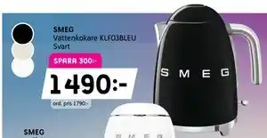 SMEG Vattenkokare KLF03BLEU Svart