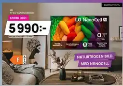 Elon LG TV 65” 65NANO8EA6A erbjuda