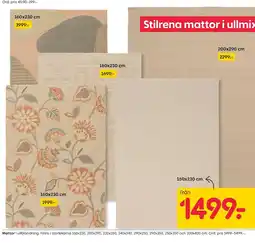 Rusta Stilrena mattor i ullmix erbjuda