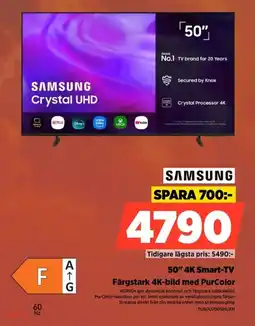 Power Samsung 50" 4K Smart-TV erbjuda