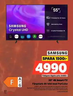 Power Samsung 55" 4K Smart-TV erbjuda